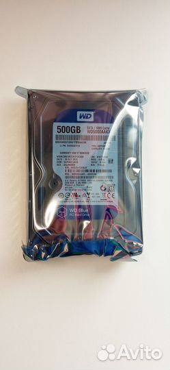 HDD жесткий диск 500GB в упаковке