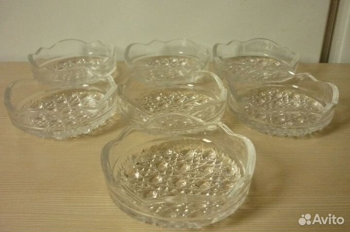 Графин, стаканы, розетки для варенья СССР