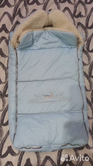 Конверт зимний для ребенка. Овчина 80