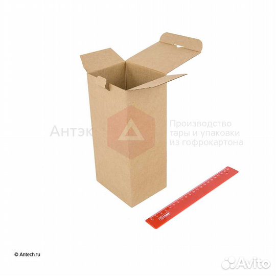 Коробка с крышкой 100*80*210 мгк Т24E бурый