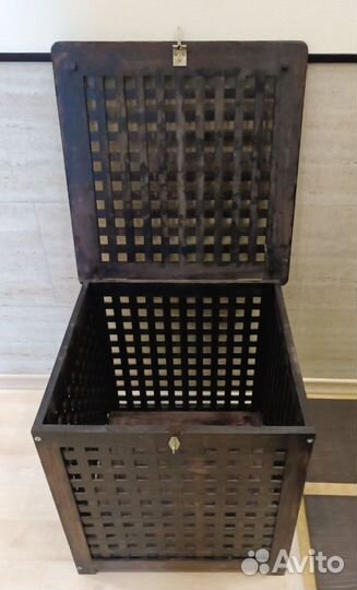 Журнальный столик-ящик IKEA HOL деревянный