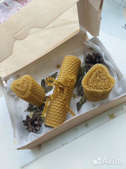 Набор свечей из вощины