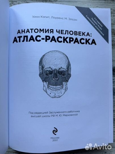 Анатомия человека: Атлас раскраска