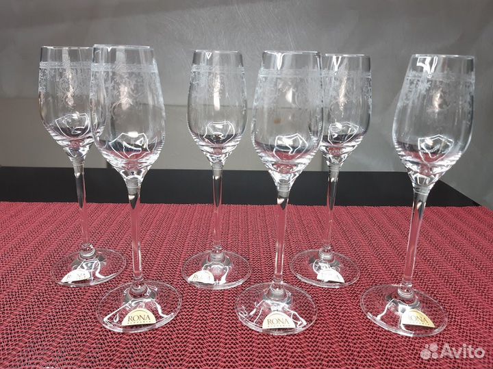 Набор из 6 рюмок для ликера Чехия Celebration