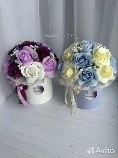 Букет из мыльных цветов