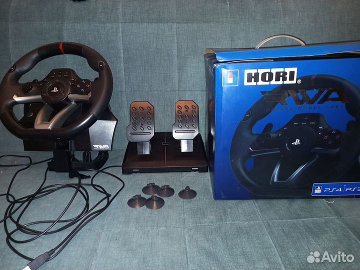 Гоночный руль для пк, PS4, PS3 с педалями