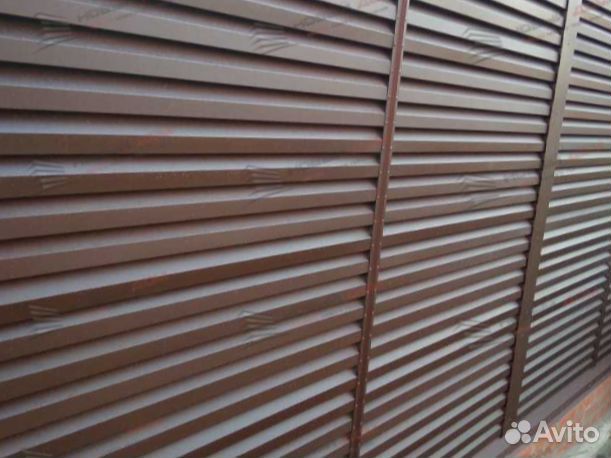 Забор жалюзи горизонтальный