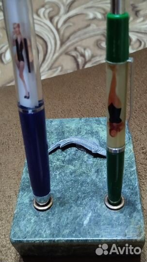 Подставка для шариковых ручек, Осетр змеевик СССР