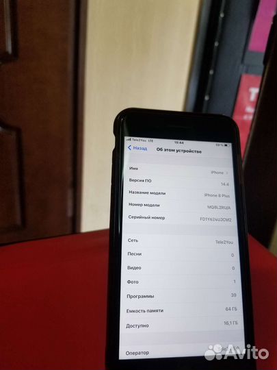 iPhone 8 plus 64gb 3г