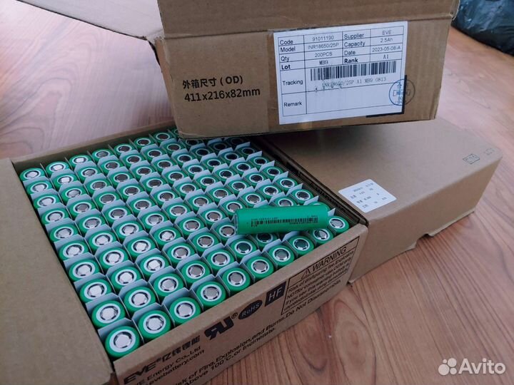 Высокотоковые аккумуляторы 18650