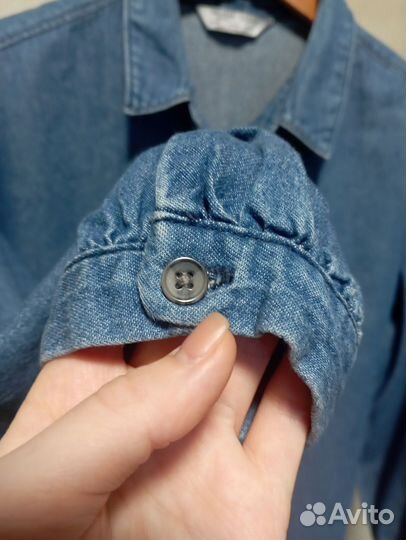 Рубашка джинсовая, Bershka denim