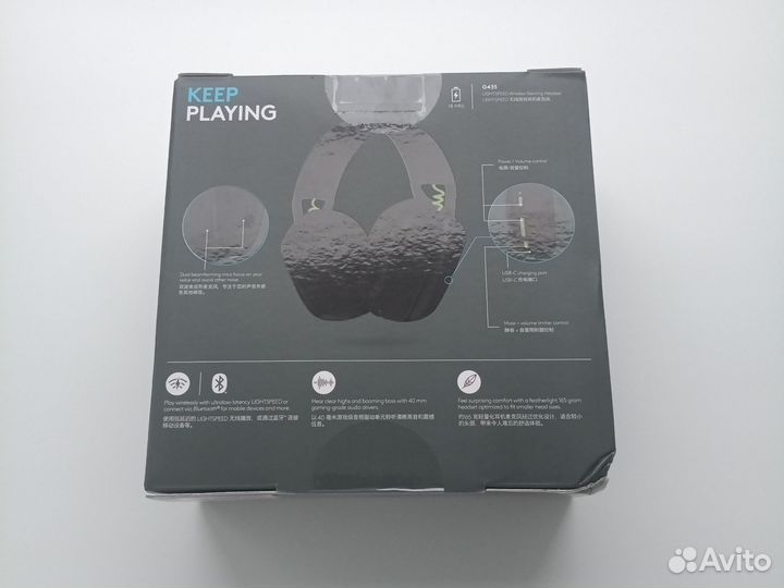 Logitech g435 lightspeed новые с адаптером
