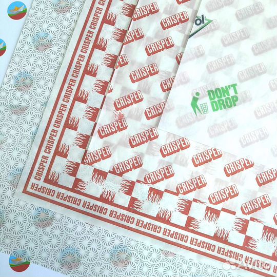 Печать упаковочной бумаги с логотипом. Заказать