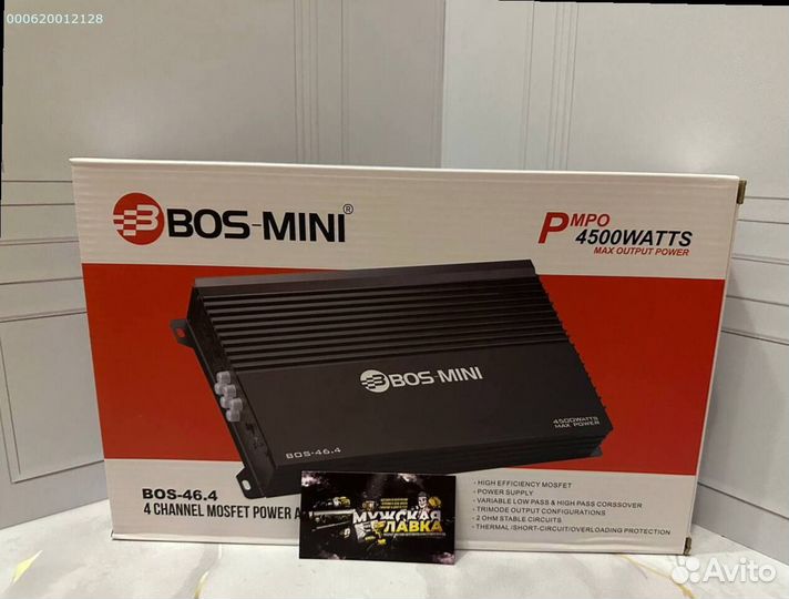 Новый усилитель BOS mini BOS-46.4 4500W