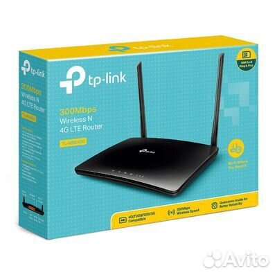 Маршрутизатор TP-Link TL-MR6400 100Mbps 300Mbps Бе