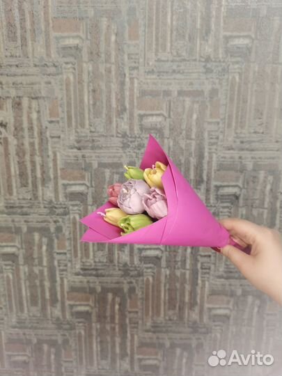 Букет цветов из воска