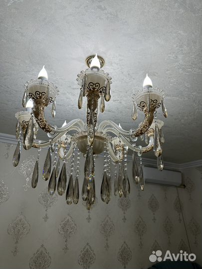 Люстра подвесная потолочная бу