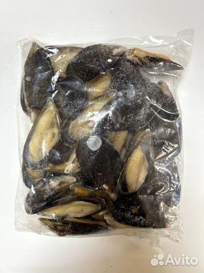 Мидии на полустворке