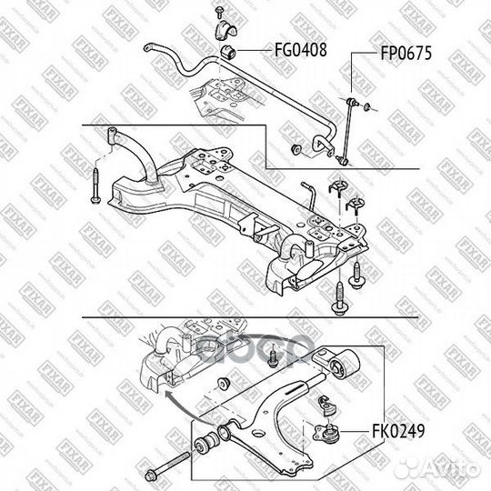 Шаровая опора ford Fiesta/Fusion 01-mazda 2 01