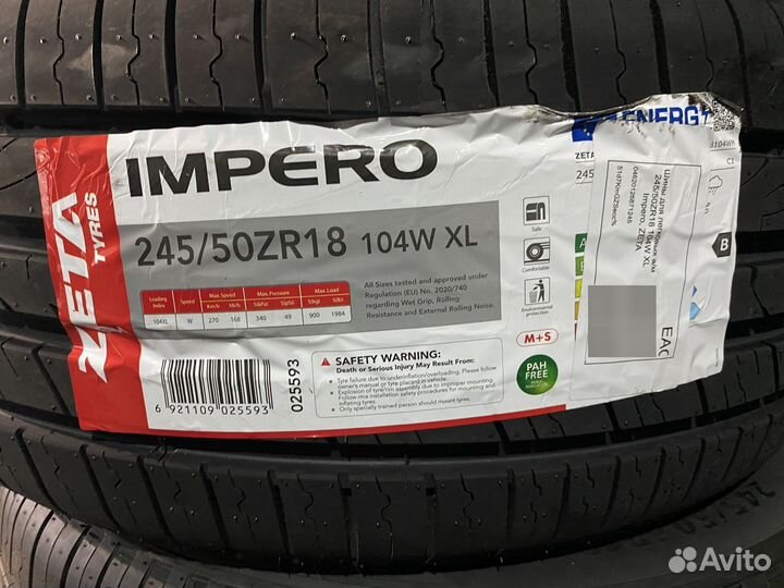 Zeta Impero 245/50 R18 104Y