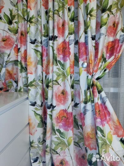 Шторы шерсть-мрамор, жаккарды, рогожка