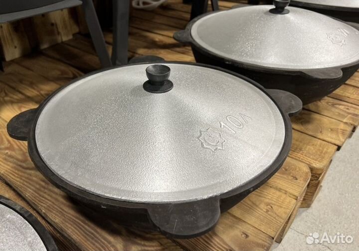 Казаны чугунные с крышкой