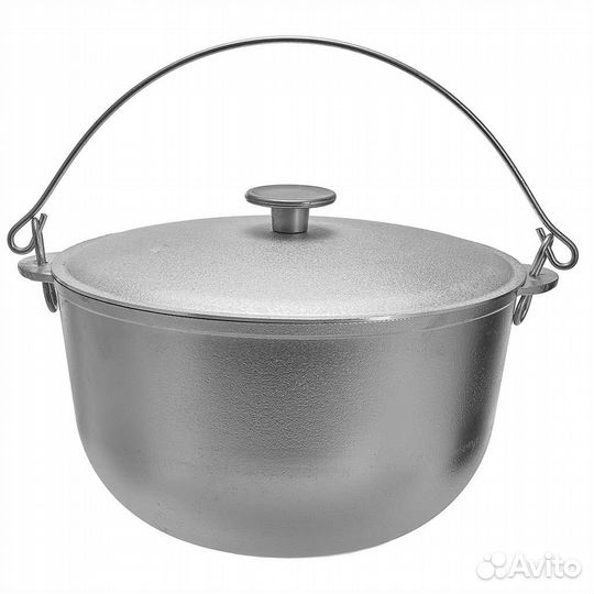 Казан алюминиевый походный с крышкой, 7л