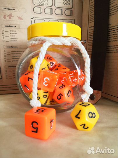 Набор кубов, дайсы, DnD, dice