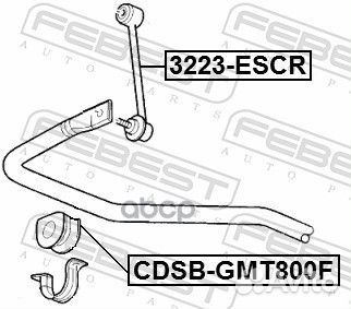 Втулка стабилизатора D31.8 cdsb-GMT800F Febest