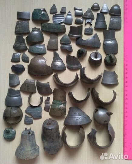 Части колокольчиков для переплавки