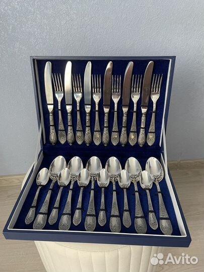 Набор столовых приборов мельхиор СССР