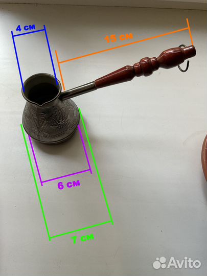 Турка медная для кофе (джезва)