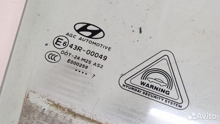 Стекло боковой двери правое переднее Hyundai Tucson 3, 2017