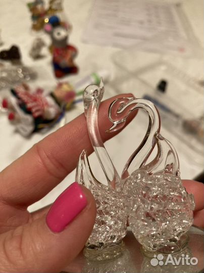 Хрустальная статуэтка лебеди