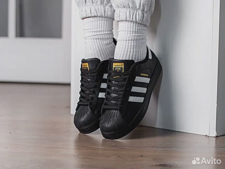 Adidas Superstar Toddler Black White