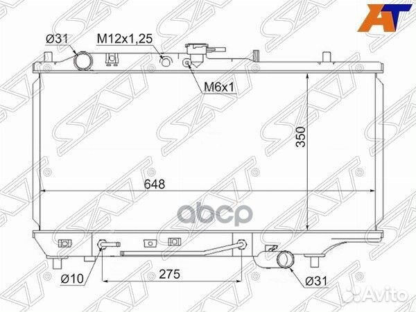 Радиатор Mazda 323 89-95 SG-MZ0001-89 Sat