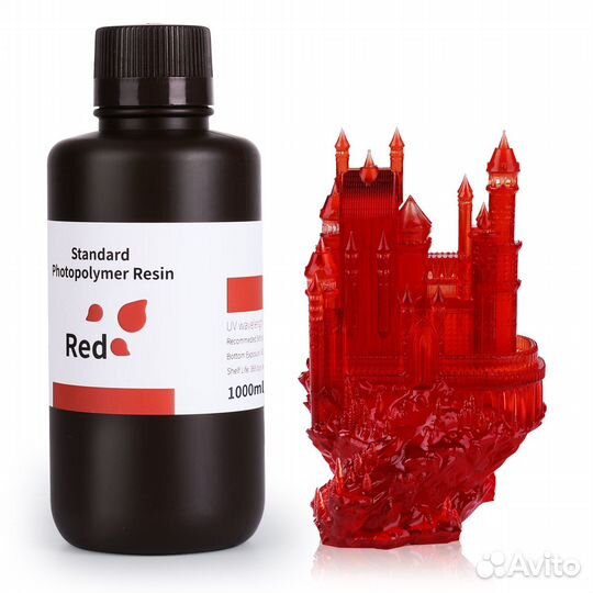 Фотополимерная смола Elegoo Standart Red(красный)