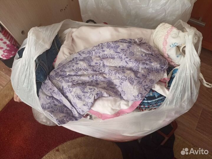 Детская одежда пакетом на девочку за смесь