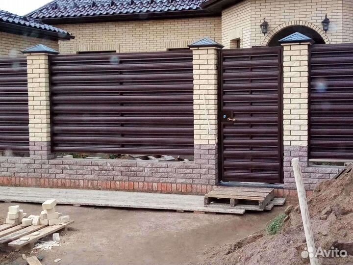 Заборы штакетник, жалюзи, ворота откатные,калитки