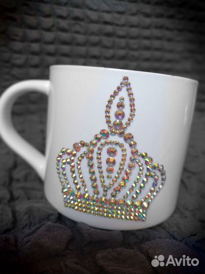 Кружка со стразами