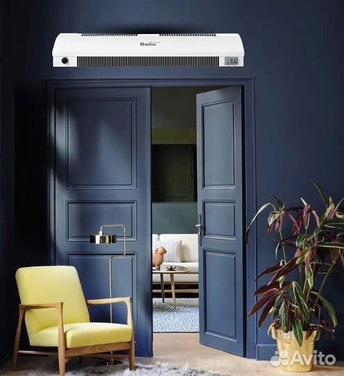 Воздушная тепловая завеса на балконную дверь Ballu