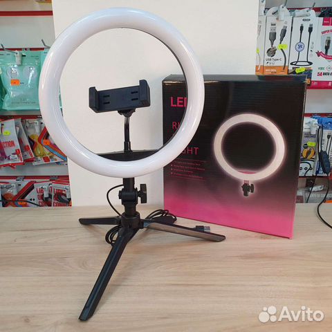 Кольцевая лампа настольная для смартфона