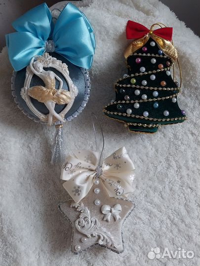 Ёлочные игрушки ручной работы