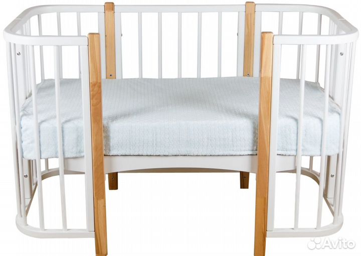 Кроватка Merry Happy Caramel маятник, матрасы