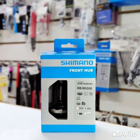 Втулка передняя shimano Deore, M6000, 36, C.Lock
