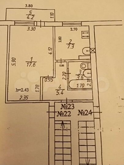 1-к. квартира, 33,9 м², 3/3 эт.