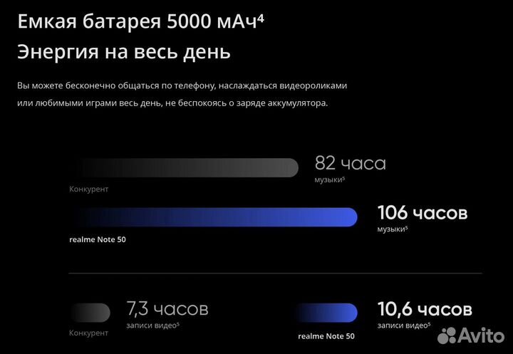 realme Note 50, 3/64 ГБ