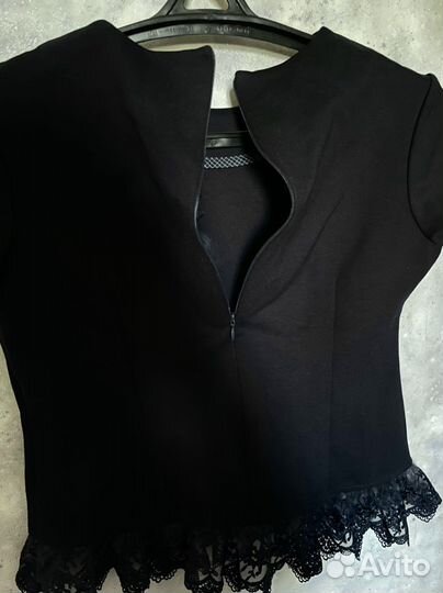 Школьная кофта с коротким рукавом для девочки