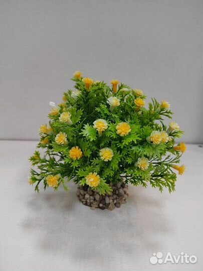 Декор для аквариума цветы 10см