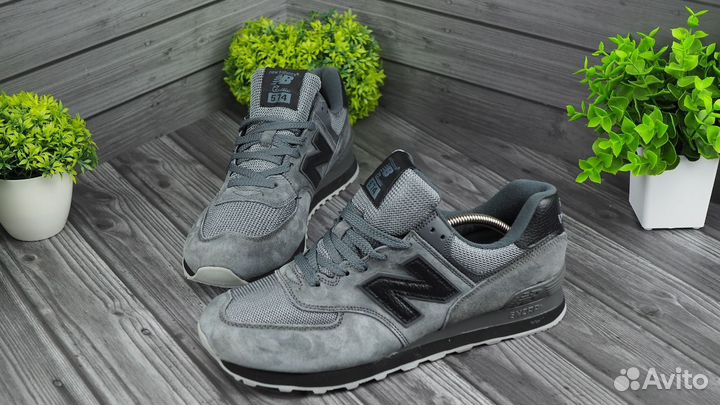 Кроссовки New Balance 574 Cтиль в сером